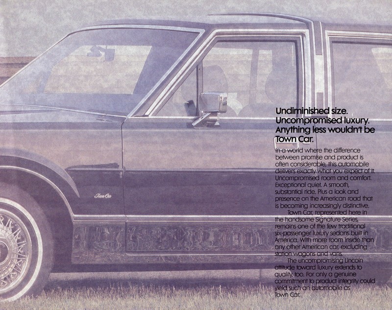 1987 Lincoln Town Car Brochure Page 10